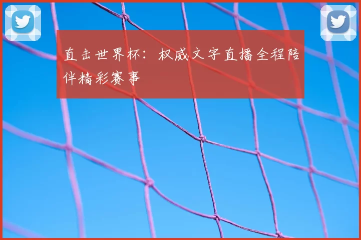 直击世界杯:权威文字直播全程陪伴精彩赛事