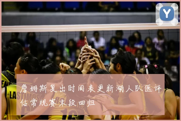 詹姆斯复出时间表更新湖人队医评估常规赛末段回归