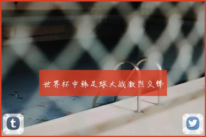 世界杯中韩足球大战激烈交锋