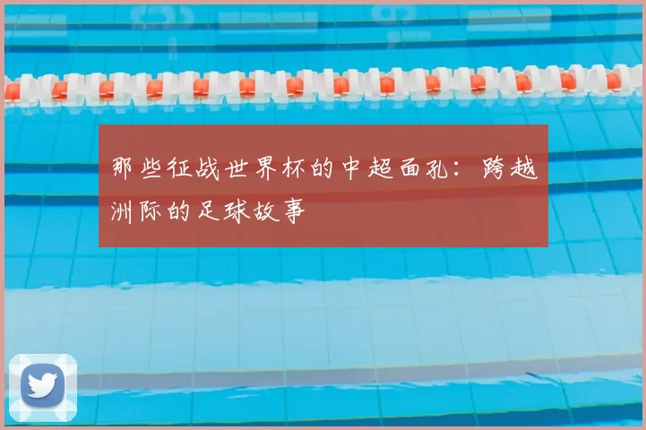那些征战世界杯的中超面孔：跨越洲际的足球故事